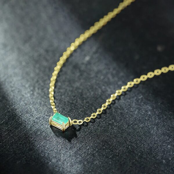 cc7ad62e564f259f Modian Authentic 925 Sterling Silver Green Tourmaline Necklace Pendant for Women Fashion Bijoux Wedding Statement Jewelry Gifts
