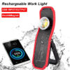 cc7b37bf73efc3bf Portable LED COB Flashlight Torch USB Rechargeable Magnetic Lantern Camping Hanging Hook Lamp High-Low Modes Lighting Work Light