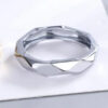 Luxuries love hearts designer for women simple engagements wedding ring band letters bague homme plated gold rings accessories gift hip hop E23