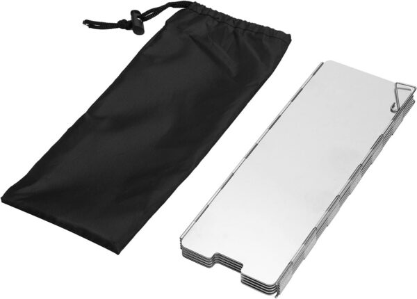 cc81b1461eb64171 Folding Camping Stove Windscreen 12 Plates Aluminum Camping Stove Windshield with Carrying Bag Portable Camp Stove Wind Screen Outdoor Cooker Butane Burner Wind Shield