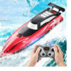 cc85c9e8f0953016 Cross-Border Electric Toy Charging 2.4G Control Boat Double Spiral Pulp High-Speed Water Remote Contr