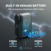 TOPUMP TB2 PRO Mini Portable Electric Pump for Bike Cordless Tire Inflator 120PSI Max 450mAh Battery with Screen Fast Charging