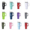40oz Pink Tumblers Cup With Handle Insulated Stainless Steel Lids Straw Car Travel Mugs Coffee Tumbler Termos Cups ready to ship Water Bottles