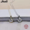 cca04761d620e2ee Jkeli -S Pure sier 14k gold pendant Multi-functional single diamond with six claws Zircon necklace for women gift