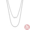 cca7fe14b86a39dd ORSA JEWELS Sterling Diamond-Cut Rope Necklace for Women Men Fashion Sier Neck Chain Jewelry SC29