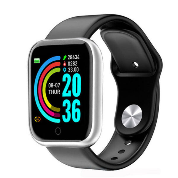 Y68 Watch Color Screen Step Counting Multi Sport Mode Message Reminder Photography Music Remote Control Smart Band