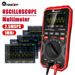 ccadd3bf5487b1b7 TOOLTOP ET2010A 2 IN 1 Digital Oscilloscope Multimeter 2.5Msps 1MHz Portable Multimeter Multifunctional Electrical Test Tool
