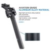 ccbac848b8223da5 TESNO Bike Seatpost With Shock Absorber 27.2/30.9/31.6mm Mtb Bicycle Seatpost Suspension Four Link Bicycle Saddle Tube 350mm