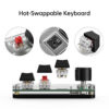 ccbe492235f2275a ropad ro Mechanical Keyboard RGB Mini Gaming Custom Programming Knob Keypads Red Switch 3 Keys For Photoshop