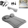 SUV Air Mattress Camping Bed Cushion Pillow, Inflatable, Car Portable Bed Back Seat (Starry Blue)