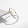 ccd2a12951162217 MODIAN 925 Sterling Silver Simple Romantic Heart Finger Ring Trendy Metallic Contrast Design Rings For Women Fine Jewelry