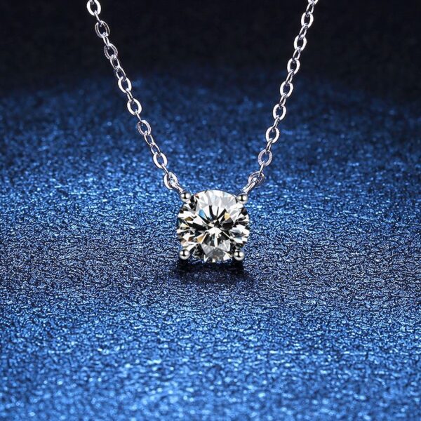 ccd4aae872cf5f03 GRA Certified D Color VVS 1-5ct Big Moissanite Women S Sier Diamond Necklace Plated For Woman Fine Jewelry
