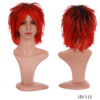 BENIHAIR Synthetic Cosplay White Red Green Blue Pink Yellow Short Layer Fake Hair Extension Men Women Party Wig