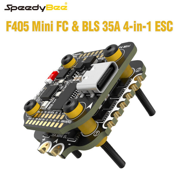 cd05c335d9c25926 SpeedyBee F405 Mini Stack Flight Controller FC BLS 35A V2 3-6S 20x20 4-in-1 ESC Dual BECs for RC FPV Racing Drone