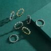 cd0ceaa270b00977 Modian 12 Style Authentic 925 Sterling Silver Rainbow Colorful Fashion Stackable Finger Ring For Women Grils Statement Jewelry