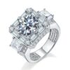 cd1d31816f02833c HOYON Moissanite T Square White Gold Colored Diamond Style Full of 5 Carat Aggressive Men's Ring Party