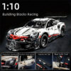 cd22b1e16bec76aa 1600+PCS 911RSR Technical 1:8 Building Blocks RC with Lights Racing Car Compatible 42096 Famous Sport Vehicle Model DIY Kid Toy