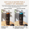 Electric Portable Maker Compatible with NS Pods and Ground Coffee 19 Bar 100W Wireless Heating Travel Espresso hine