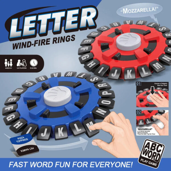 cd446df639305354 New Spanish Think Word Board Game Fast-Paced Family Interactive The Quick Thinking Letter Pressing Tapple Games Christmas Gifts