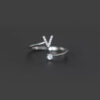 Fashion Sterling Sier 26 Letter Sparkling Diamond Zircon Open Index Finger Your Name Ring Birthday Party Jewelry