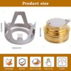 cd4e723726221088 2 Pack Mini Alcohol Stoves, Ultralight Portable Spirit Burner Furnace, Camp Stove with Aluminum Stand, Grey Alcohol Fuel Stove for Outdoor Backpacking Hiking Camping Survival Picnic Cooking