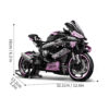cd5cf2897bab4b01 Technical 1000 RR 42130 Model Building Blocks Kit for Adults,Display Motorcycle Set with Authentic Features Gift Idea