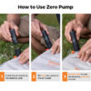 FLEXTAIL ZERO PUMP - 30g Camping Air Pump,  Portable Electric Inflator for Sleeping Pads, 1 Rechargeable Battery Included