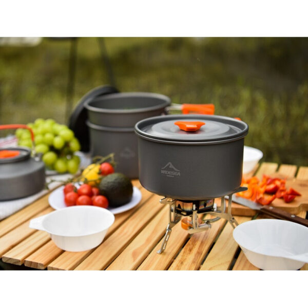cd69f0dbe7464319 Widesea Camping Tableware Outdoor Cookware Set Pots Tourist Dishes Bowler Kitchen Equipment Gear Utensils Hiking Picnic Travel