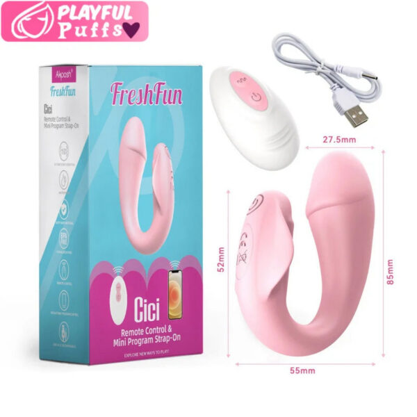Dolphin APP Controls Remote Wearable Vibrator Vaginal Anal Masturbation G-Spot Penetration Sexy Adult Sex Toy Female Masturbator