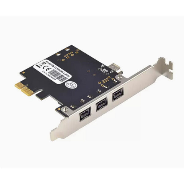 cd912e7a52a7368b PCIE Combo 3x 1394b Firewire Ports PCI-Express Controller Card, 1394 card TI Chipset 1 port internal 1394B 9pin