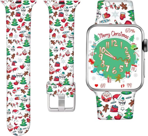 Laffav Compatible with Apple Watch Band 41mm 40mm 38mm iWatch Series 9 & Ultra 2 & SE & Ultra & Series 8/7/6/5/4/3/2/1 for Women Men, Colorful Jellyfish, M/L