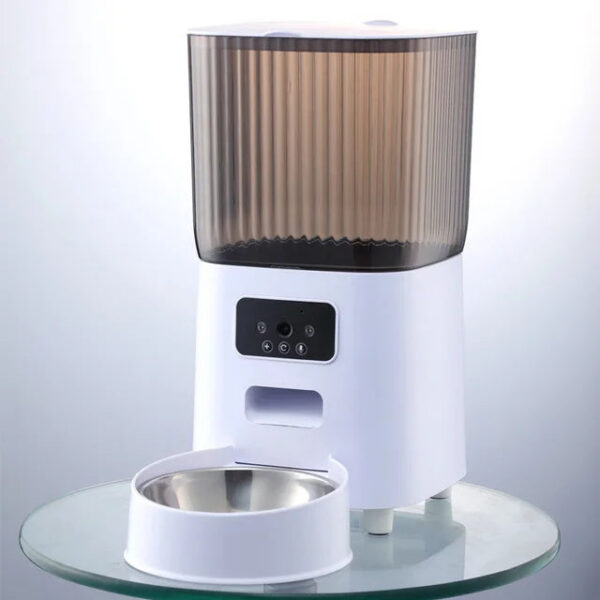 cd9cb63ec77a5e28 5L Double Bowls Automatic With Camera Cat Dry Food Video Dispenser Pet Smart Voice Recorder Auto Feeder For Dog