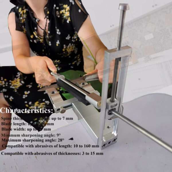 cda30192e75220b3 S09 New Design Professional Fixed Angle Apex Knife Sharpener Kitchen Knife tools Knife Sharpening System with diamond stones Set