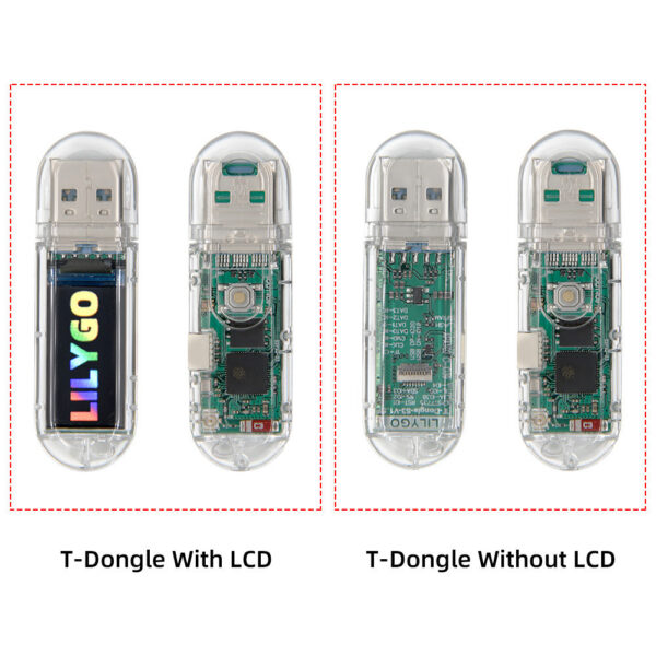 cdacbfca92b9ccdd LILYGO® T-Dongle-S3 ESP32-S3 Development Board With Screen Dongle 0.96 inch ST7735 LCD Display Support WiFi Bluetooth TF Card