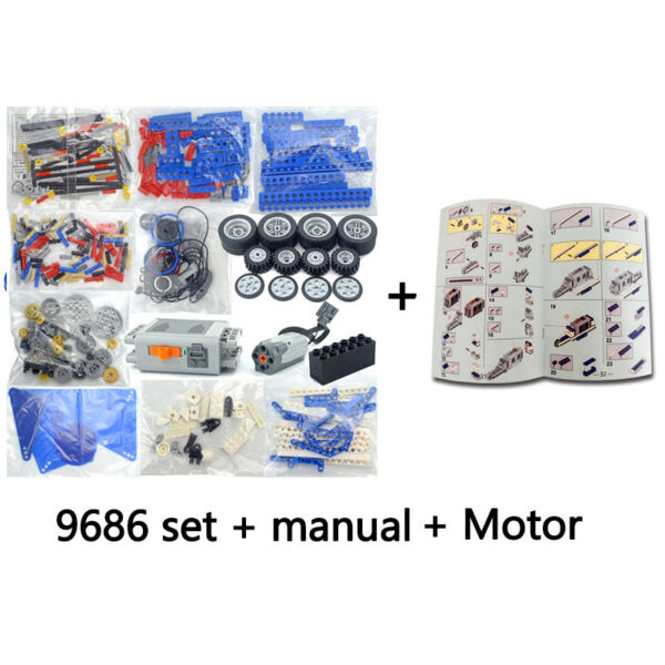 9686 Technical Parts Multi Technology Programming Educational School Students Learn Building Blocks Power Function Set For Kids