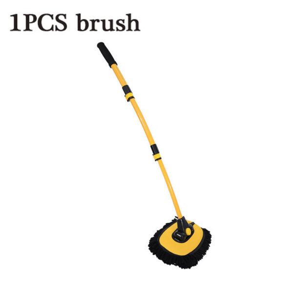 New Telescng Long Handle Mop Retractable Bent Bar Wash Brush Car Cleaning Tools