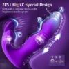 Adult - 3IN1 App Wearable Remote Rose Toy, Sex Pleasure Tools for Women with Clit Modes & 9 Thrusting Dildos Nipple Anal Toys Sucking Vibrator