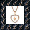 26 Letter Zircon Necklace Jewelry Love Pendant