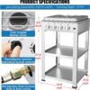 cdc30b75f7d356e6 Propane Gas Stove-300000BTU Portable Gas Stove with Support Leg Stand and Wind Blocking Cover Adapter Auto Ignition Camping Stove 4 Burner LPG for RV, Apartment, Outdoor Cooking