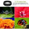 2 IN 1 Universal Clip 37mm Mobile Phone Professional 0.45X 49uv Super Wide-Angle + ro HD Lens For iPhone Android