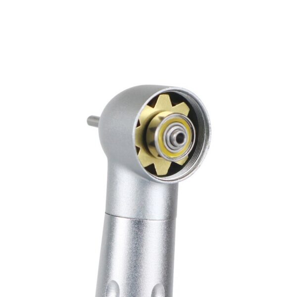 Dental High Speed LED E-Generator Handpiece 2/4 Holes Standard Head Push Button Ceramic Bearing Dentist Tips Triple Water