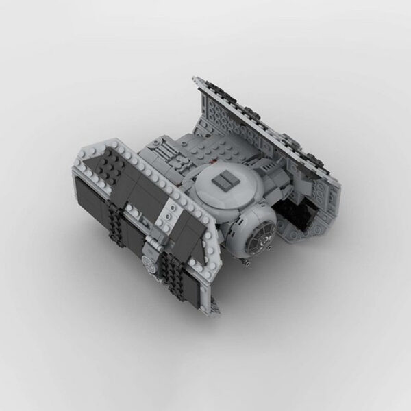 cde64b6a3617e4a3 NEW 453Pcs MOC Spaceship TIE/ad Advanced x1 Vader's Fighters Building Blocks Modified from Tie Bomber Bricks Model DIY Toys Gift