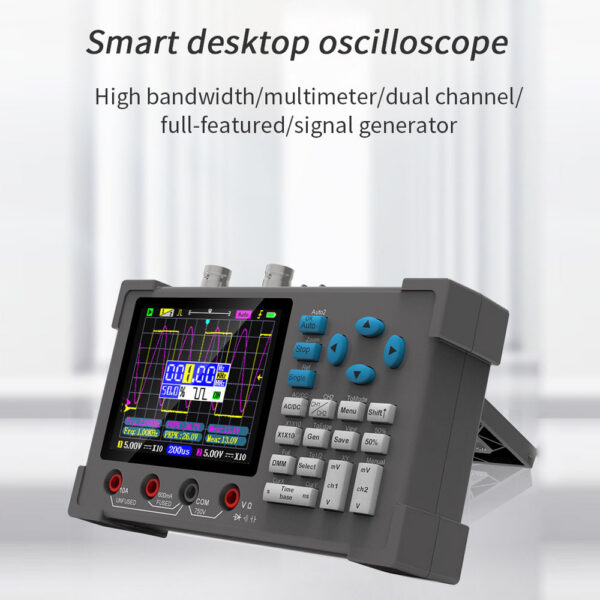 3in1 Digital Multimeter Signal Generator Dual Channel 120Mhz Bandwidth 250MSa/s Sampg Rate Handheld Oscilloscope