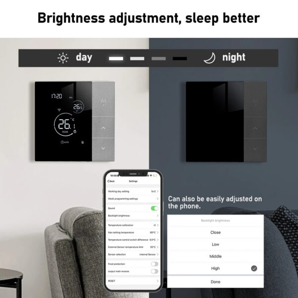 WiFi Thermostat Tuya Smart Home Thermoregulator For Boiler/Electric/Underfloor Heating Temperature Controller Alice Alexa Google