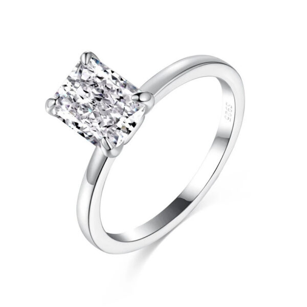 ce2a440f3315ccef Vinregem Crushed Ice Cut 6*8 MM Lab Sapphire Gemstone 18K Gold Plated 925 Sterling Silver Engagement Ring for Women Jewelry Gift