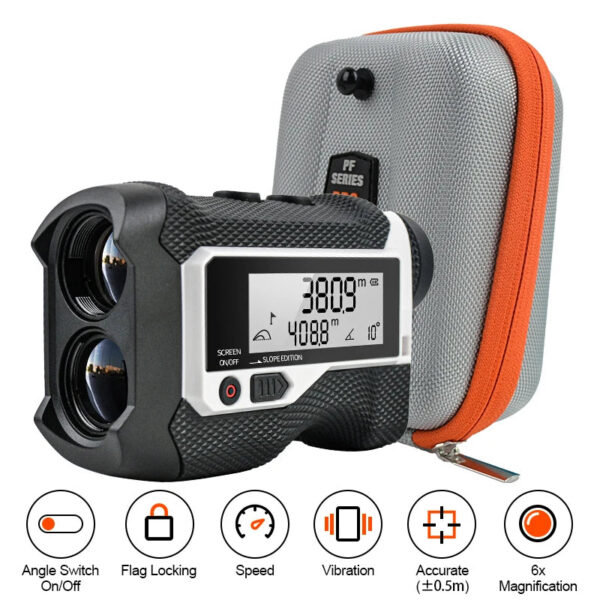 ce3c7ea23d45782f Laser Rangefinder 1200/800/600M Type-C Flag-Lock Slope with Vibration and LCD Unit Yard Pin for Hunting Golf Distance Meter