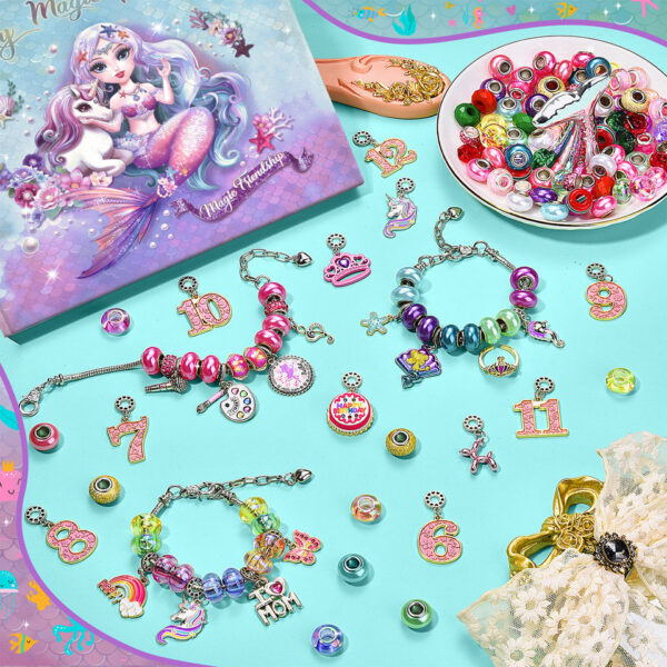 ce3e843d5982a2e6 Mermaid Jewelry Product Making DIY Art Craft Set Toy Age 5 6 7 8 9 10 11 12 Year Old Girl Child Creative Birthday Gift