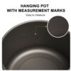 Widesea Camping Tableware Titanium Cookware Set Tourism Cauldron Outdoor Cooking Pot Frying Pan Picnic Kitchen Hiking Trekking