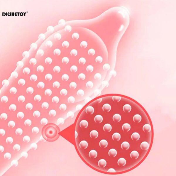 ce6393627cbdaef4 Dots Condoms for men delay ejaculation G spot dotted ribbed penis sleeve cock Natural latex Pleasure Condom sex toys adults 18+