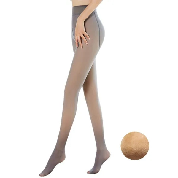 ce7b1fd08c8b3502 Socks & Hosiery Women Winter Warm Fake Translucent Pantyhose Thicken Faux Fleece Lined Seamless Stockings Slimming Legs Opaque Footed